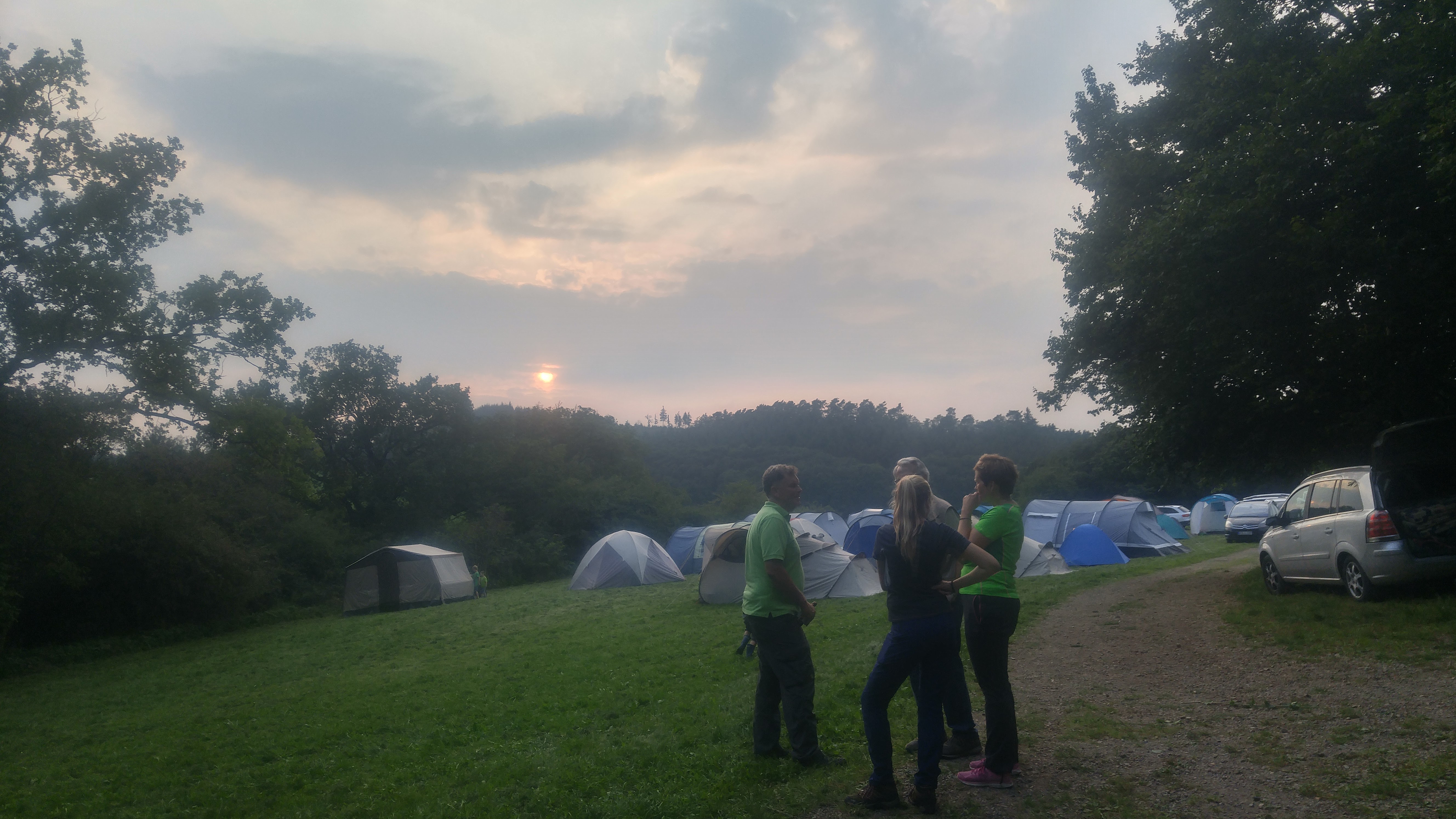 Familienzelten an der Biberhütte